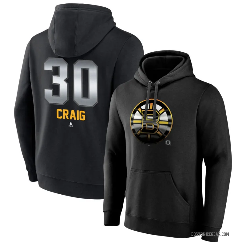 Craig Janney Boston Bruins Men's Branded Backer T-Shirt - Ash
